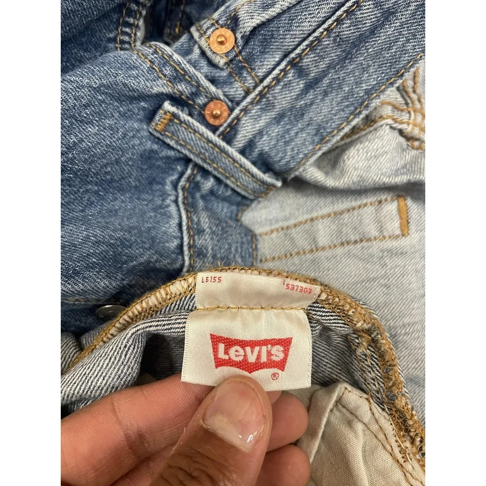Levis 501 Jeans‎ Mens 34x31 Medium Blue Denim Regular Straight Leg Button Fly